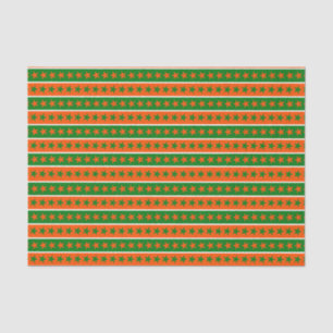 GROENE ORANJE WITTEN VAN IERSE STARS TISSUEPAPIER