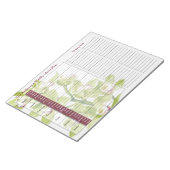 Groene Orchid Weekly Personalized Meal Planner Notitieblok (Schuin)
