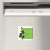 Groene Orchidee Bewaar de Datummagneet Magneet (Insitu (Vaatwasser))