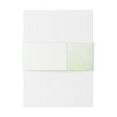 Groene Orchideeën Monogram Bruiloft Uitnodigingen Wikkel (Achterkant Voorbeeld)