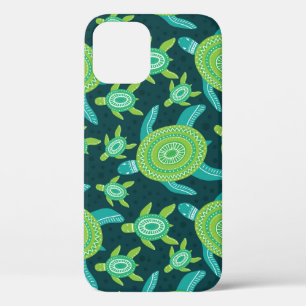 Groene ornamenten schildpadden: patroon. Case-Mate iPhone case