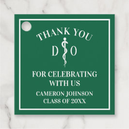 Groene Osteopathische Medische School Graduation P Bedankjes Labels