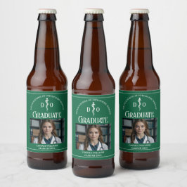 Groene Osteopathische Medische School Graduation P Bier Etiket