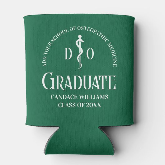 Groene Osteopathische Medische School Graduation P Blikjeskoeler (Achterkant)