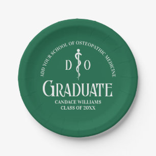 Groene Osteopathische Medische School Graduation P Papieren Bordje