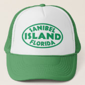 groene oval van het eiland Florida Trucker Pet (Voorkant)