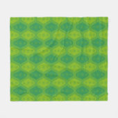 Groene ovale cirkel stip modern geometrisch patroo fleece deken (Voorkant (Horizontaal))