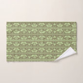 Groene ovale kettingen bad handdoek (Handdoek)