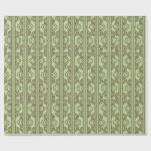 Groene ovale kettingen cadeaupapier (Vlak)