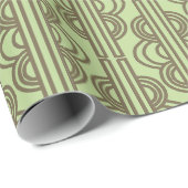 Groene ovale kettingen cadeaupapier (Rol Hoek)
