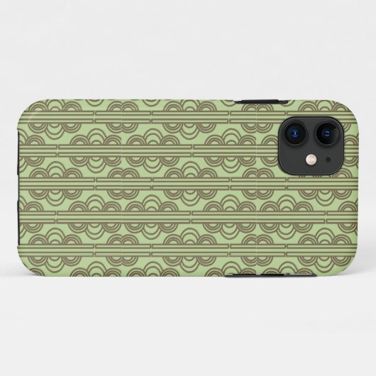 Groene ovale kettingen Case-Mate iPhone case (Achterkant (horizontaal))