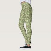 Groene ovale kettingen leggings (Links)