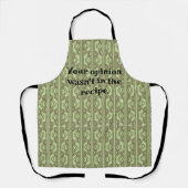 Groene ovale kettingen schort (Voorkant)