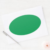 Groene ovale Sticker (Envelop)