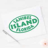 groene ovale stickers op het eiland Florida (Envelop)