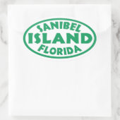 groene ovale stickers op het eiland Florida (Tas)