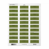 Groene overstromende Bouquet het Adres Etiketten v (Full Sheet)