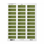 Groene overstromende Bouquet het Adres Etiketten v (Full Sheet)