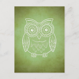 Groene Owl Briefkaart