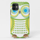 Groene Owl iPhone 5 Hoesje (Achterkant)