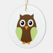 Groene Owl Keramisch Ornament (Links)