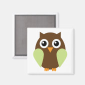 Groene Owl Magneet (Voorkant / Achterkant)