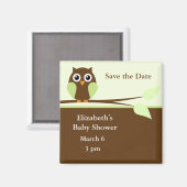 Groene Owl Magneet (Voorkant / Achterkant)