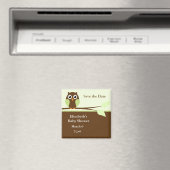 Groene Owl Magneet (Insitu (Vaatwasser))