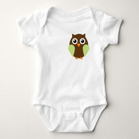 Groene Owl Romper (Voorkant)