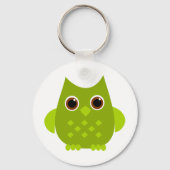 Groene Owl Sleutelhanger (Voorkant)