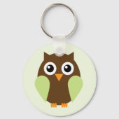 Groene Owl Sleutelhanger (Voorkant)