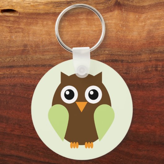 Groene Owl Sleutelhanger (Voorkant)
