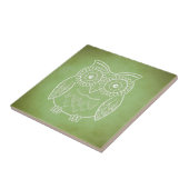 Groene Owl Tegeltje (Zijkant)