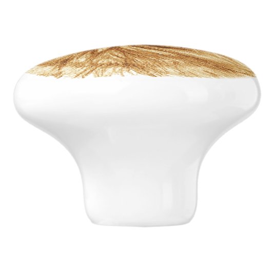 Groene Oyes Ginger Cat Drawer Pulls Knollen Keramische Knop (Zijkant)