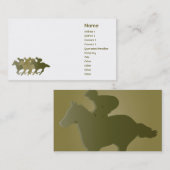 Groene paarden - Bedrijven Visitekaartje (Voorkant / Achterkant)