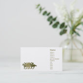 Groene paarden - Bedrijven Visitekaartje (Staand voorkant)