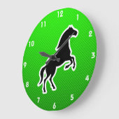 Groene paarden grote klok (Hoek)