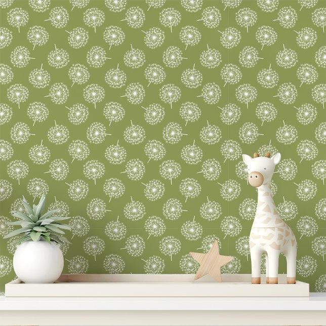 Groene Paardenbloem Behang (Creator heeft geüpload)