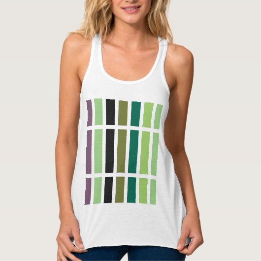 Groene Paars Black Hues Tanktop (Voorkant)