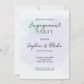 Groene/Paarse Abstracte Waterverf Kaart (Voorkant)