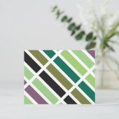 Groene Paarse Black Hues Briefkaart (Staand voorkant)