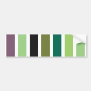 Groene Paarse Black Hues Bumpersticker