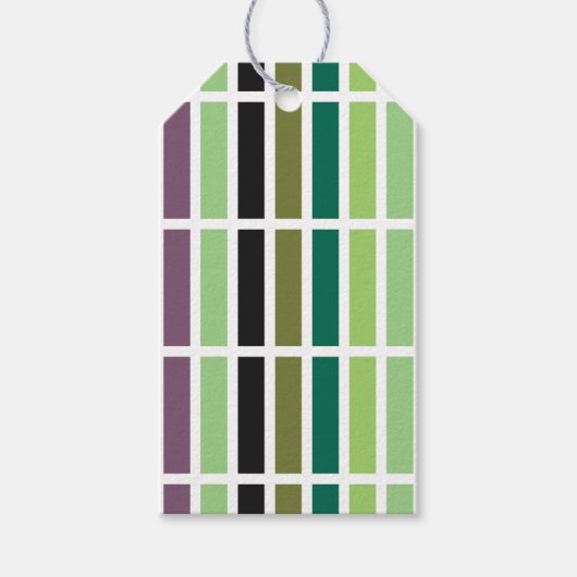 Groene Paarse Black Hues Cadeaulabel (Voorkant)