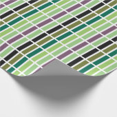 Groene Paarse Black Hues Cadeaupapier (Hoek)