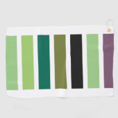 Groene Paarse Black Hues Golfhanddoek (Horizontaal)