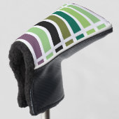 Groene Paarse Black Hues Golfheadcover (3/4 voorkant)