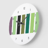 Groene Paarse Black Hues Grote Klok (Hoek)