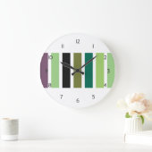 Groene Paarse Black Hues Grote Klok (Huis)