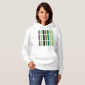 Groene Paarse Black Hues Hoodie (Voorkant volledig)