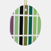 Groene Paarse Black Hues Keramisch Ornament (Rechts)